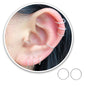 Small Gold or Sterling Silver Huggie Hoop Earrings for Women Cartilage Nose Helix Tragus