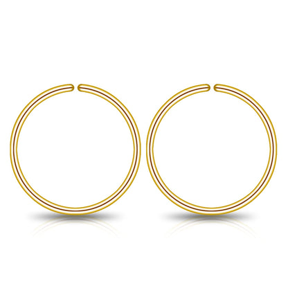 Small Gold or Sterling Silver Huggie Hoop Earrings for Women Cartilage Nose Helix Tragus