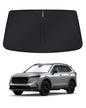 KUST Windshield Sun Shade for 2017-2026 Tesla Model Y/Model 3 Sunshade Accessories (Fit 2025-2026 Model Y Juniper / 2024 Model 3 Highland) Upgraded Foldable Sunshade, Blocks UV Rays Keep Car Cool