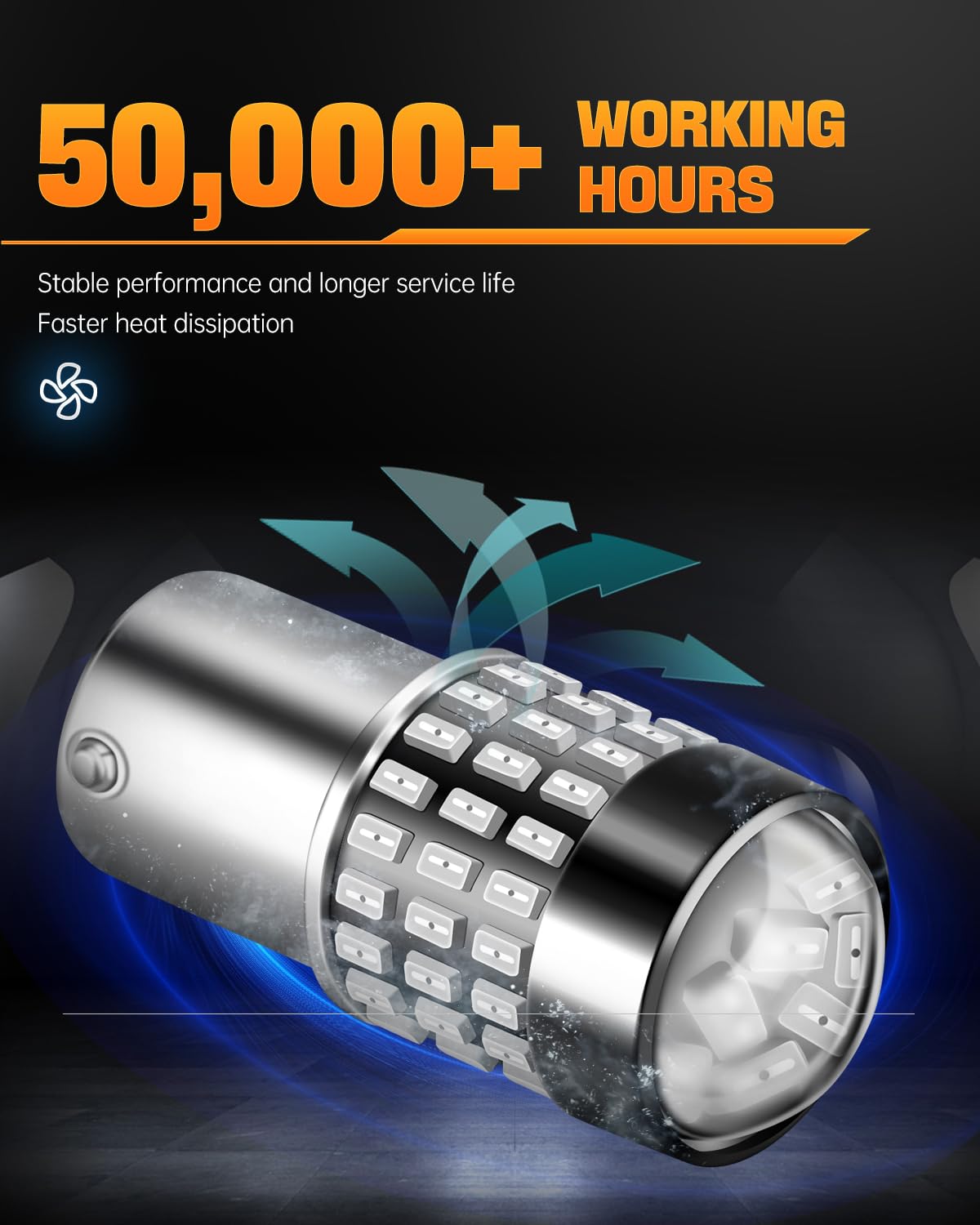 LUYED 3157 LED Bulbs Reverse Light Xenon White 1800 Lumens Super Bright 78 SMD 3056 3156 3057 4157 LED Bulbs,Used for Back Up Reverse Lights,Brake Lights,Tail Lights,Turn Signal Lights,Pack of 2