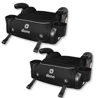 Diono Connect3 RXT Backless Booster, Slim Fit 3-Across in Many Mid-Sized Sedans and SUVs, for Children from 40-120 lbs., Lightweight with Latch connectors
