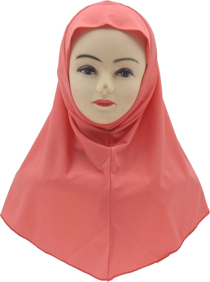 Mädchen Hijab Muslim Kinder Kopftuch Uni für 6-11 Jahre Fertig zum Tragen