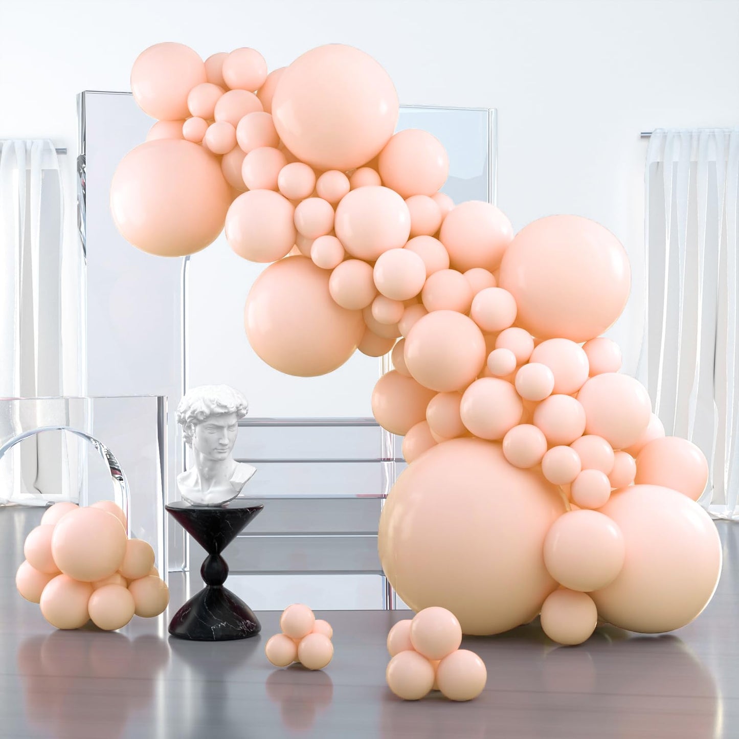 PartyWoo Light Pink Balloons 100 pcs Different Sizes of 36 18 12 10 5 Inch Pastel Baby Pale Pink Balloon Arch Kit Garland for Baby Shower Valentine's Day Princess Birthday Party Decorations Pink-Y48