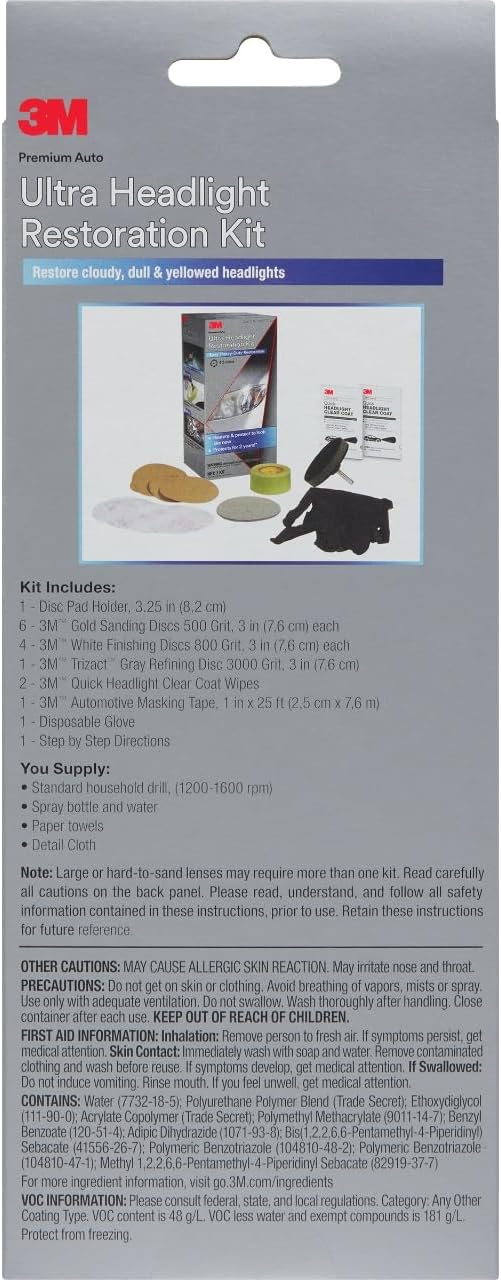 3M Ultra Headlight Restoration Kit: A Game-Changer for Faded Lenses