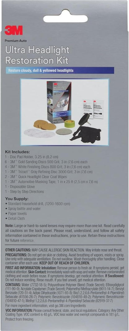3M Ultra Headlight Restoration Kit: A Game-Changer for Faded Car Lights