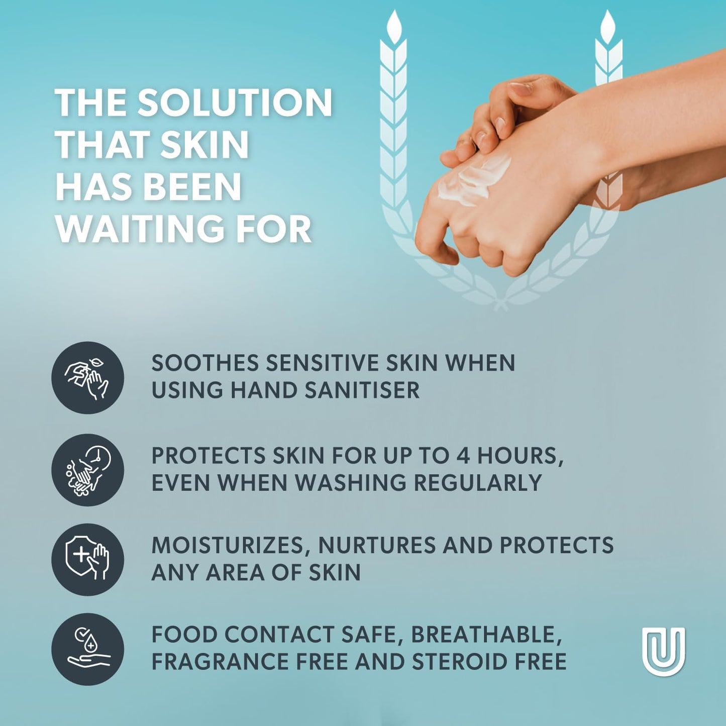 Barrier Cream 1,000 ml Lotion - The Ultimate Waterproof Skin Protection for Hands, Body, Face - Clinically Tested Protection and Relief for Contact Dermatitis, Dry Skin