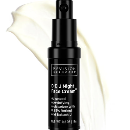 Revision Skincare D·E·J Night Face Cream®, Anti Aging Moisturizer, Antioxidant Rich with Retinol and Bakuchiol