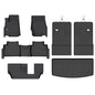 GINOWY-Floor Mats for Toyota 4Runner 1996-2002,1st+2nd Row,TPE All Weather Car Mats Custom Fit Rubber Floor Liners Car Accessories for Toyota 4Runner