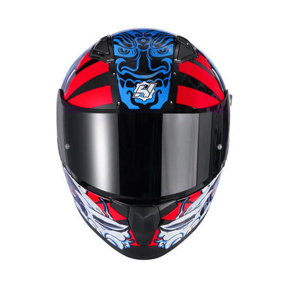 HAX Obsidian Full Face Dual Visor Adult Motorcycle Helmet for Motorbike Street Bike with Pinlock Ready DOT Approved Matte Black Gold L