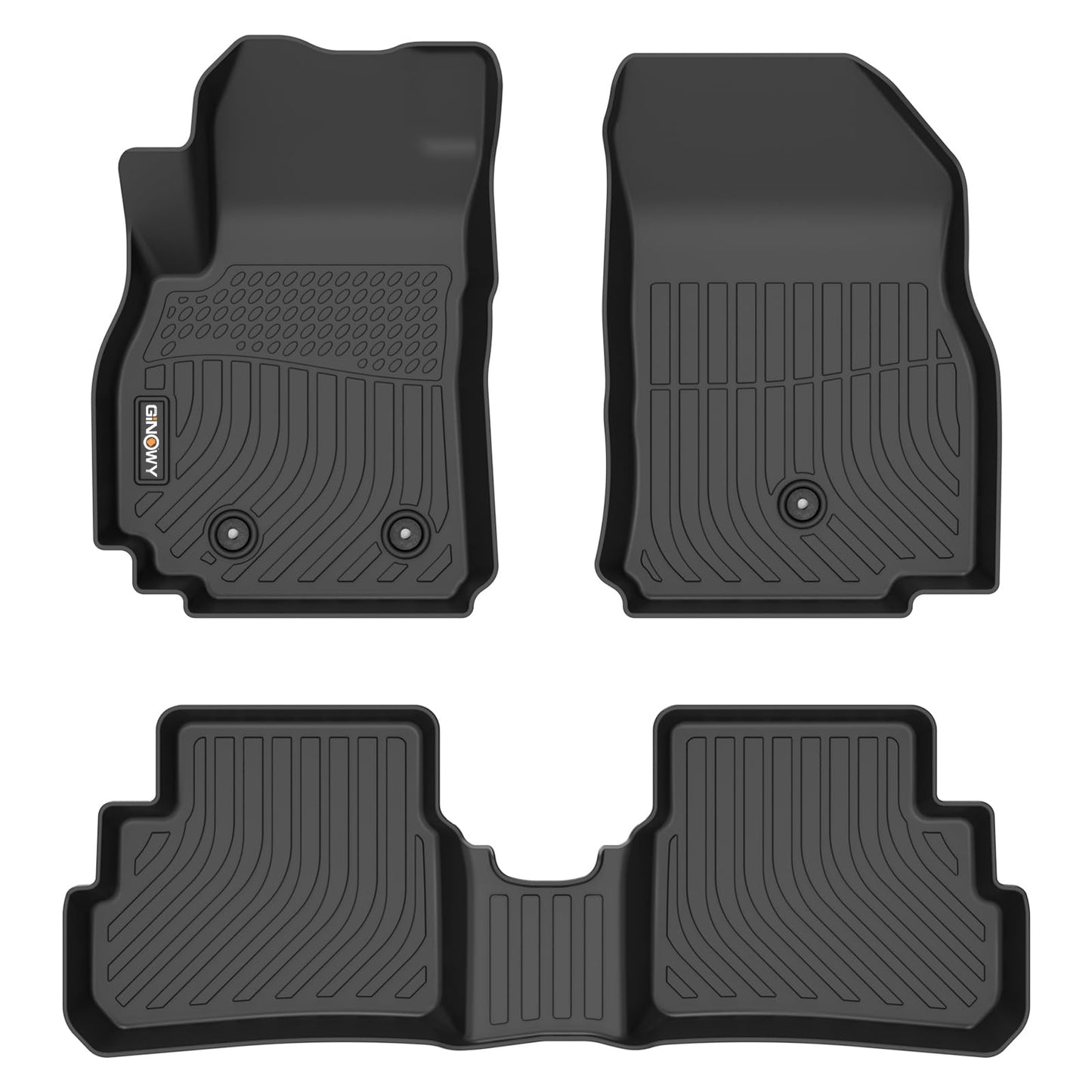GINOWY-Floor Mats for Toyota 4Runner 1996-2002,1st+2nd Row,TPE All Weather Car Mats Custom Fit Rubber Floor Liners Car Accessories for Toyota 4Runner