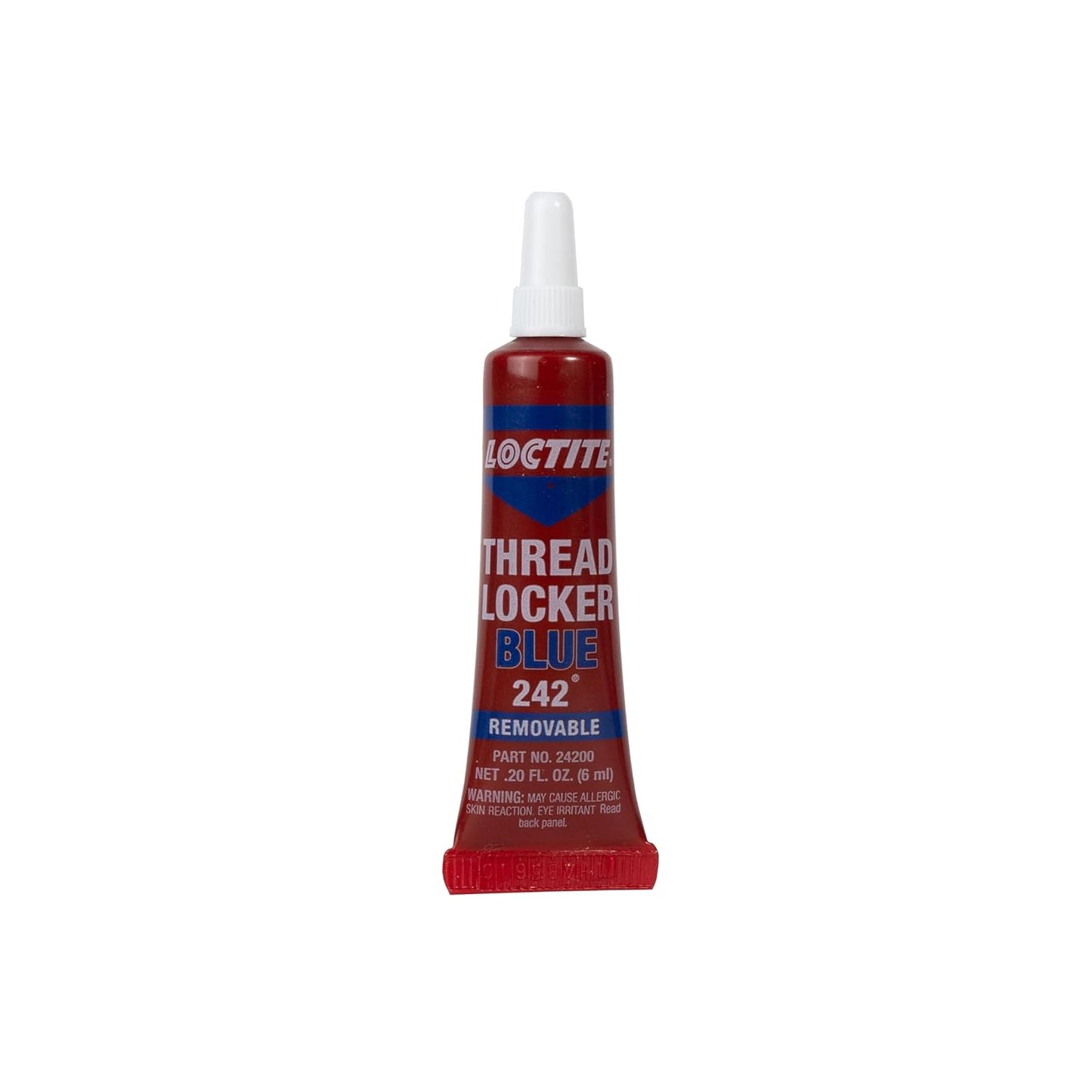 Loctite Threadlocker Blue 242 - Removable Thread Lock Glue for Nuts, Bolts, & Fasteners, Medium Strength Screw Glue to Prevent Loosening & Corrosion - 6 ml, 1 Pack