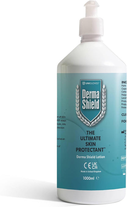 Barrier Cream 1,000 ml Lotion - The Ultimate Waterproof Skin Protection for Hands, Body, Face - Clinically Tested Protection and Relief for Contact Dermatitis, Dry Skin