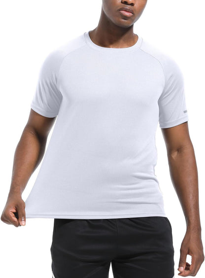 Boyzn 1er, 3er, 5er oder 7er Pack Herren-Trainings-Laufshirts, Dry Fit feuchtigkeitsableitendes T-Shirt, Gym Sport Kurzarm-T-Shirts