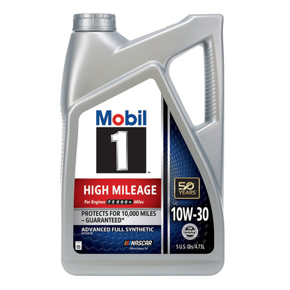 Mobil 1 Advanced Fuel Economy Full Synthetic Motor Oil 0W-20, 5 Quart