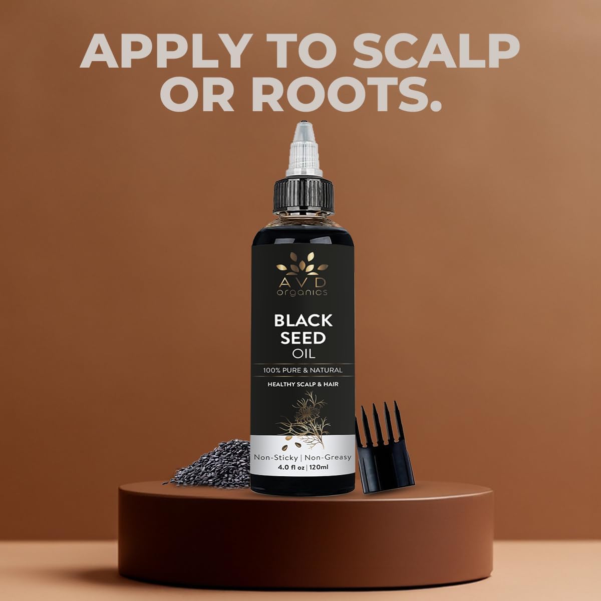 AVD Organics Rosmarinöl für Haarwachstum & Kopfhaut | Mit Biotin angereichert | Haarstärkend, pflegend und voluminös | Mit Jojoba- & Rizinusöl angereichert | GVO-frei 120ml