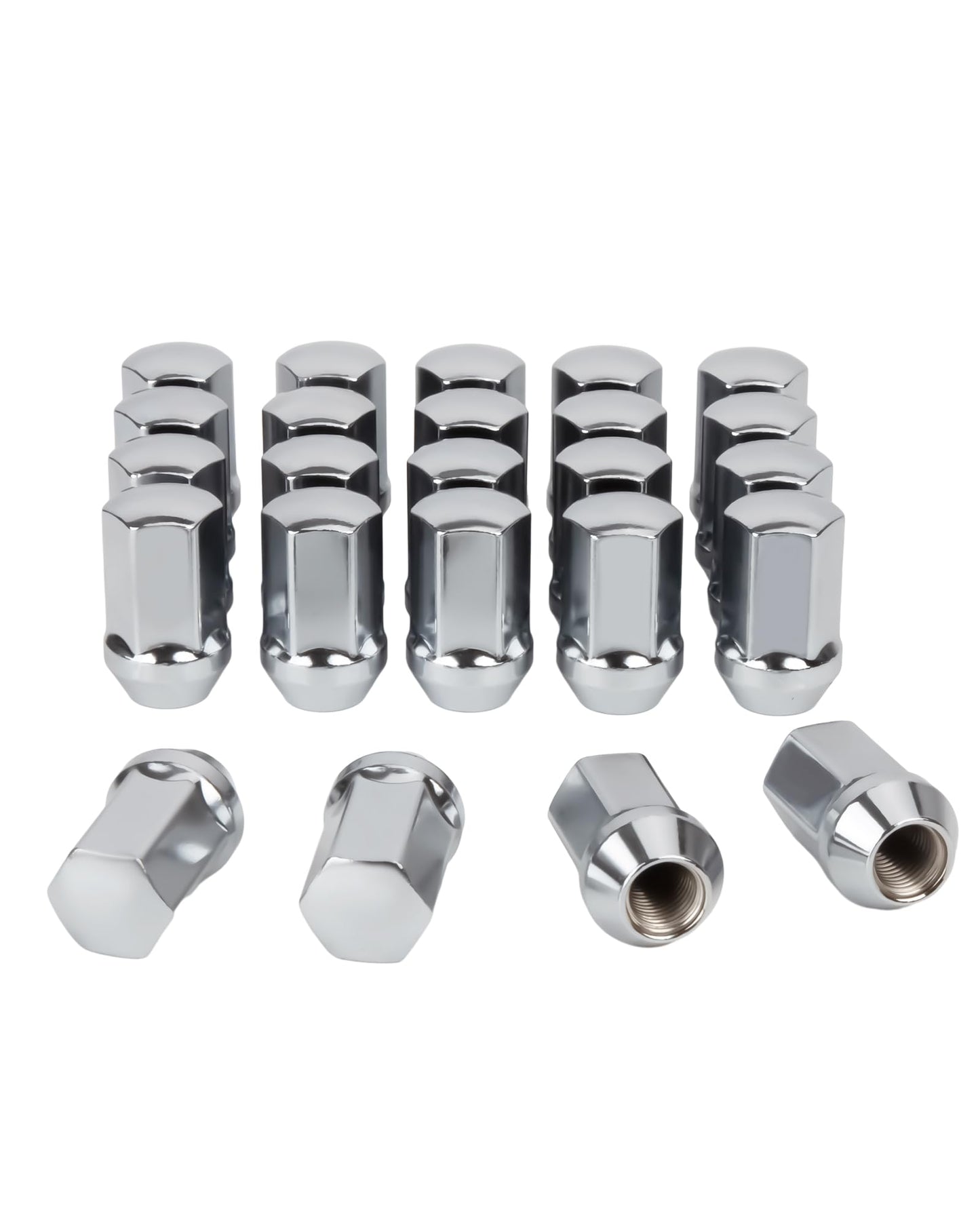 M14x1.5 Lug Nuts Fit Cadillac CTS Chevy Camaro Dodge Charger Challenger Charger Tesla, 20PCS OEM/Stock Style Black 14mmx1.5 Wheel Lug Nuts 7/8" Hex Replace 6509873AA 611-331 6509-873AA 5Lug Rim Sedan