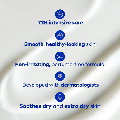 NIVEA Repair & Care Ungeduftete Body Lotion | Lang anhaltend | 72H Feuchtigkeit | Für trockene, gespannte und empfindliche Haut | Parfümfreie tägliche Feuchtigkeitspflege | Zieht schnell ein | 625ml Pumpflasche