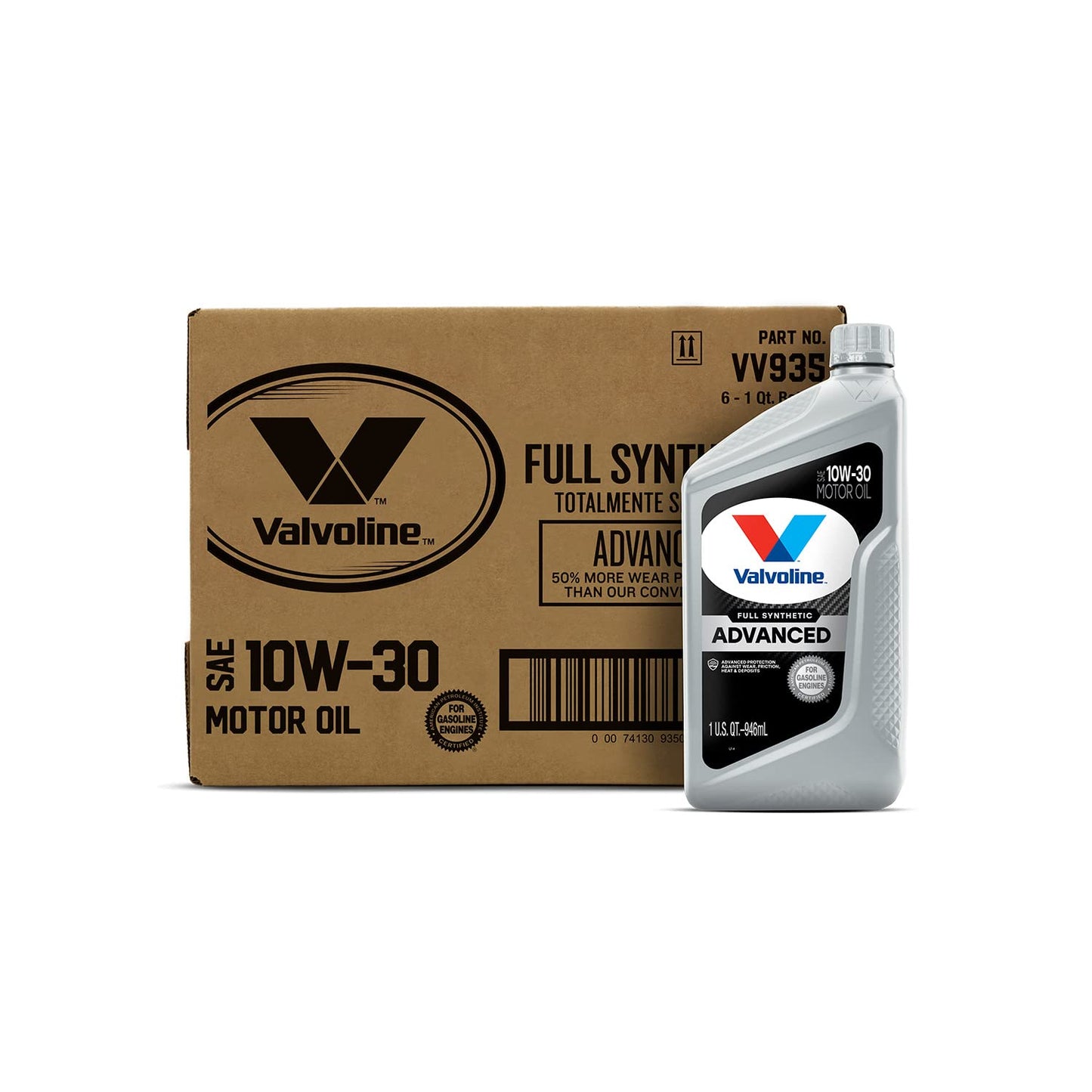 Valvoline Advanced Full Synthetic SAE 0W-20 Motor Oil 5 QT