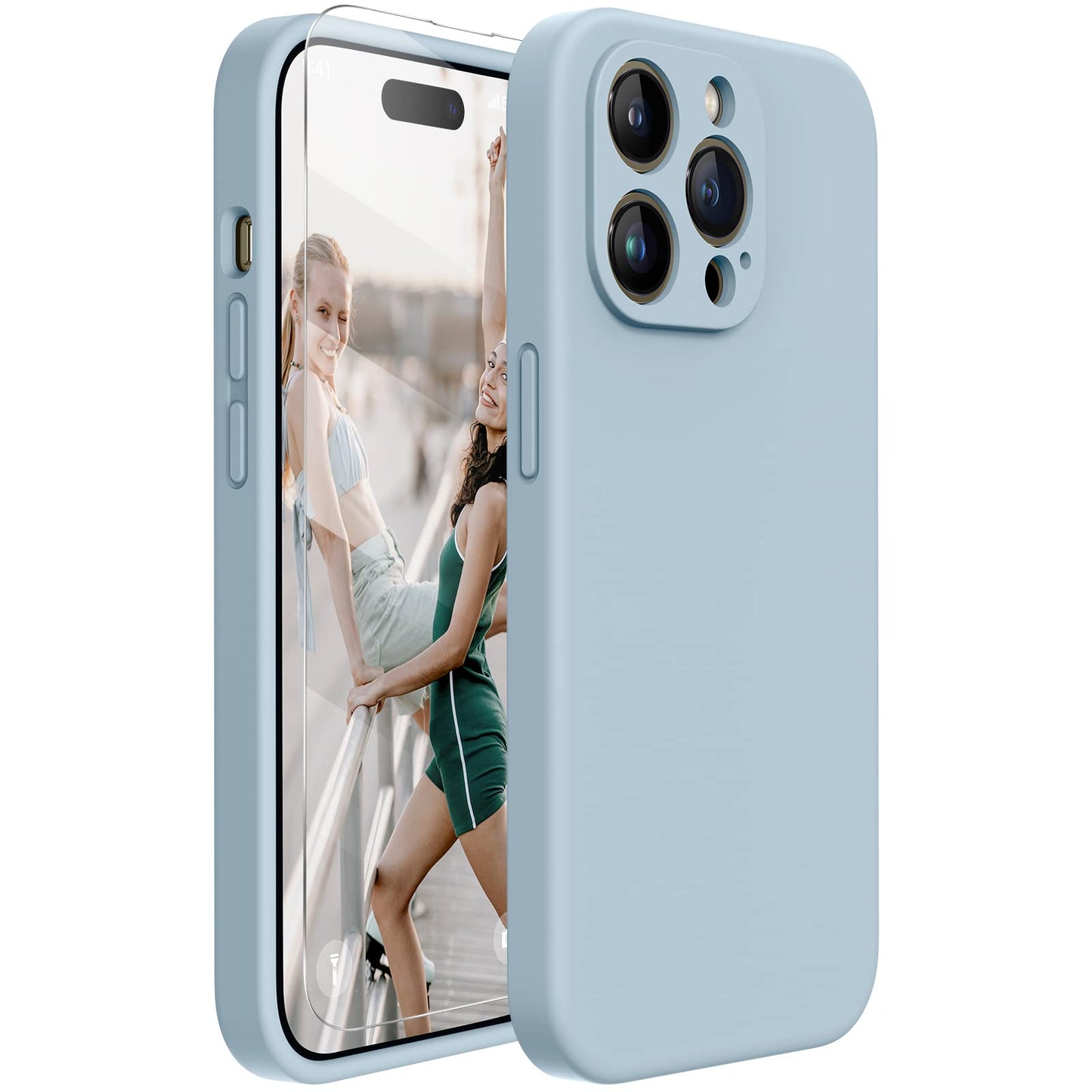 Miracase Magnetic for iPhone 17 Pro Case, Compatible with MagSafe, Integrated Silicone Camera Control Cover, 3.0mm Thicken Shockproof Drop Protection Phone Case for 17 Pro,Dark Blue