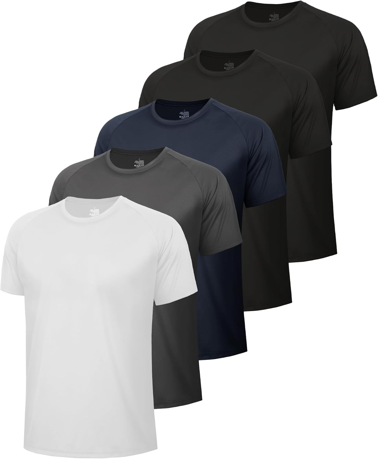 LargeD - Black, Black, Navy, Dark Grey, White