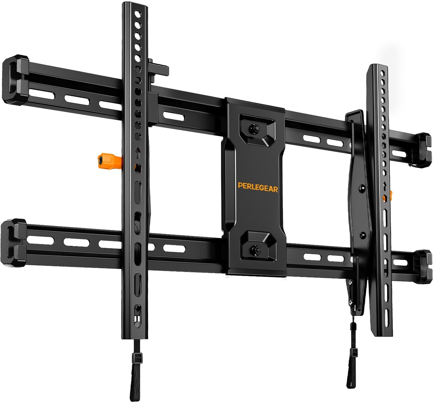 Perlegear Heavy Duty Fixed TV Wall Mount for 42"-115" TVs up to 225 lbs, Low Profile TV Mount Fits 16", 24", 32" Studs, One-Piece Bracket with Magnetic Pull Tabs, Max VESA 800x600mm