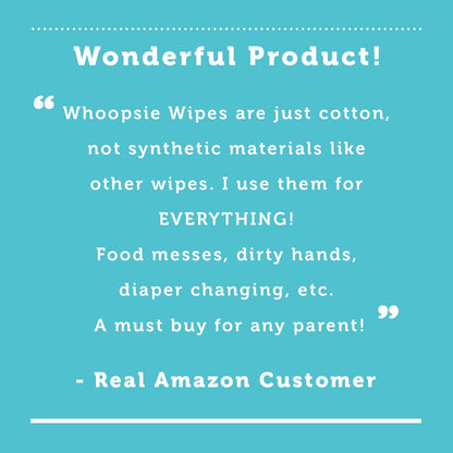 Whoopsie Wipes – Die Originalen Babytrockentücher aus 100% reiner Baumwolle – Ultraweiche, parfümfreie, chemikalienfreie Tücher für empfindliche Haut – Trocken verwenden oder Wasser hinzufügen für Feuchttücher – 6 Packungen (600 Stück)
