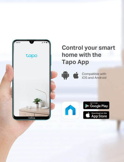 Tapo 1080P Indoor Wired Security Camera - Works as a Baby Monitor & Pet Camera, Motion Detection, 2-Way Audio, Siren, Night Vision, Subscription-Free Local Storage or Optional Cloud, C101