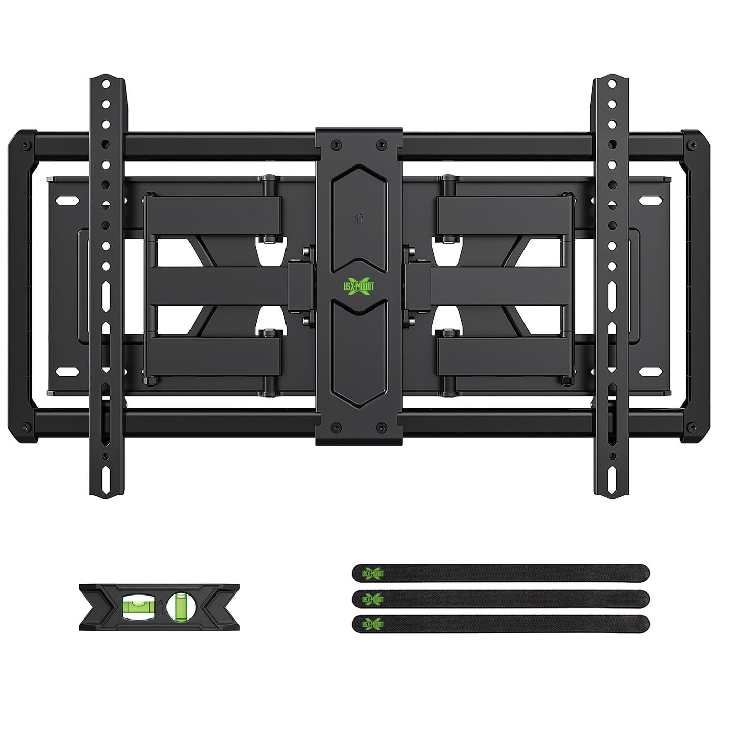 Full Motion TV Wall Mount for Most 37"-84" Flat Screen TV, Swivel or Tilt TV Wall Bracket with Dual Articulating Arms, for 12"-16" Wood Studs, Max VESA 600x400mm, Load 120 lbs by USX MOUNT