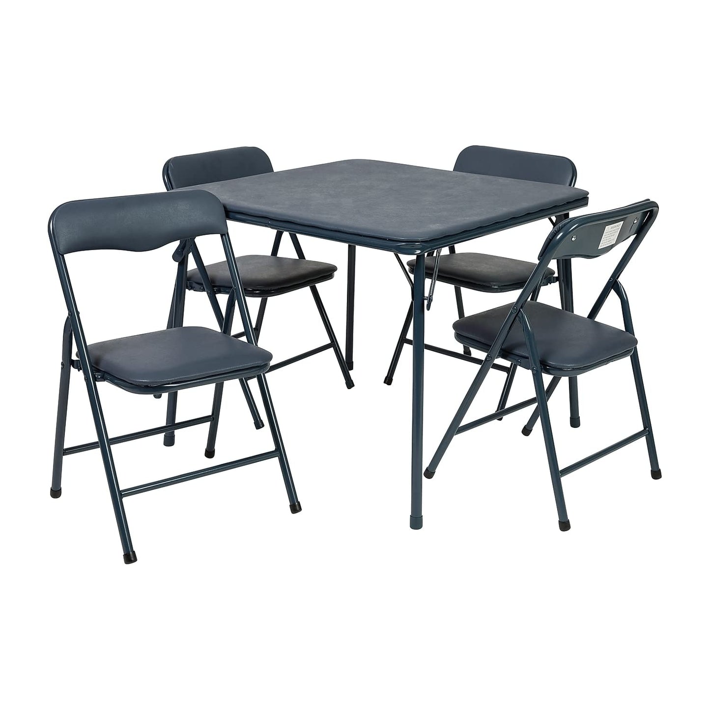 Flash Furniture Mindy Kids 5-Piece Folding Table and Chairs Set for Daycare and Classrooms, Children's Activity Table and Chairs Set, Black