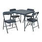 Flash Furniture Mindy Kids 5-Piece Folding Table and Chairs Set for Daycare and Classrooms, Children's Activity Table and Chairs Set, Black