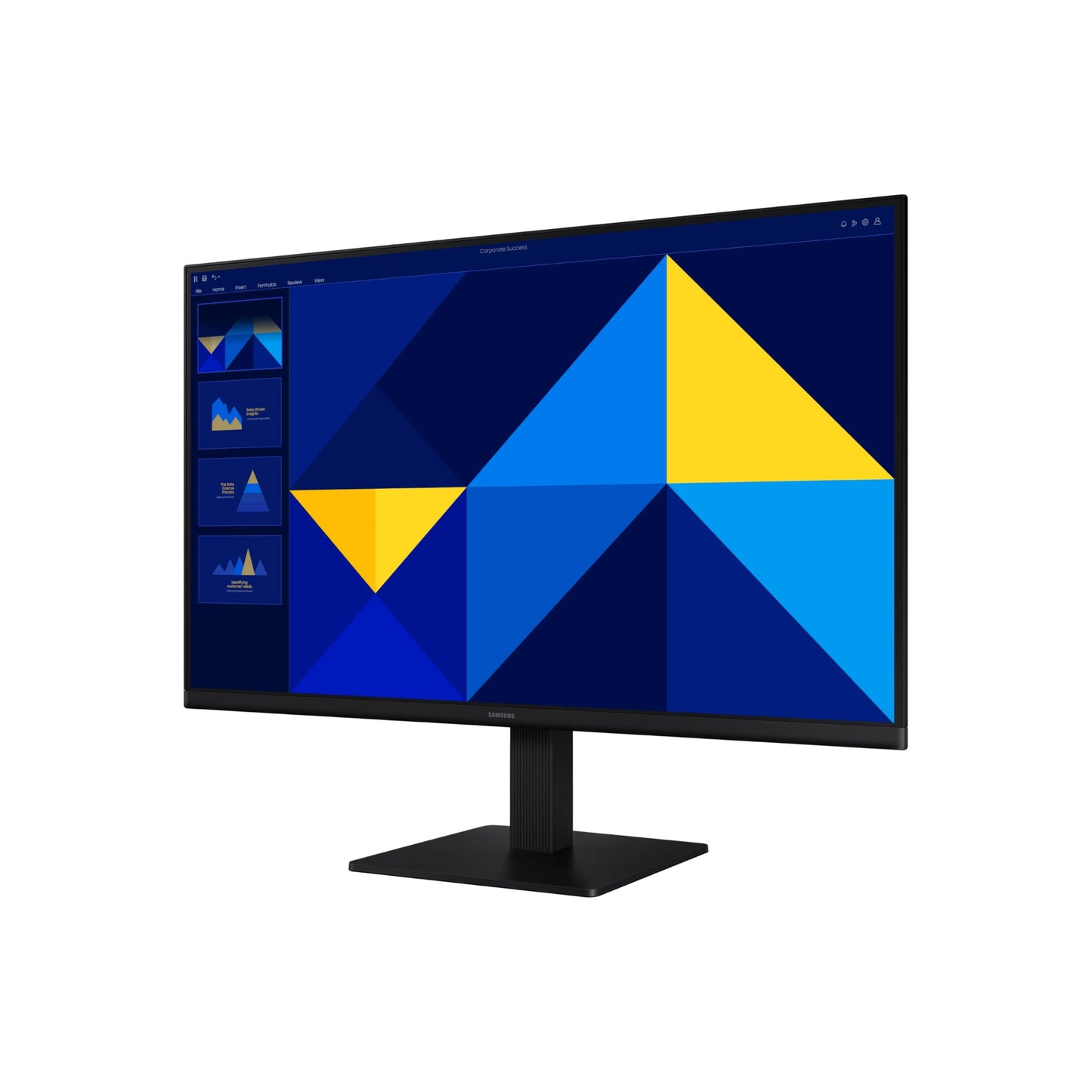 Samsung 32-Inch Flat Computer Monitor, 75Hz, Borderless Display, AMD FreeSync, Game Mode, Advanced Eye Care, HDMI and DisplayPort, LS32B304NWNXGO, 2024