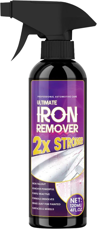 Iron Remover Car Detailing,Powerful Rust Stain Remover - Protective Metal Cleaner, 120ml Long-Lasting Automotive Detailing Products for Wheel