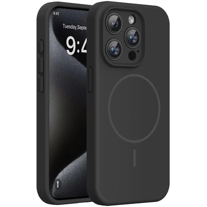 Miracase Magnetic for iPhone 17 Pro Case, Compatible with MagSafe, Integrated Silicone Camera Control Cover, 3.0mm Thicken Shockproof Drop Protection Phone Case for 17 Pro,Dark Blue