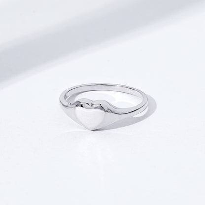 Amazon Essentials 14K Plated Sterling Silver Round Signet Ring