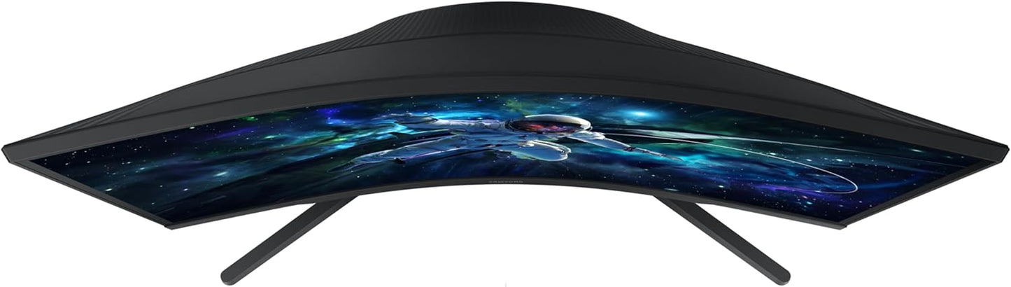 Samsung Odyssey 27 inch Curved Gaming Monitor (2,560 x 1,440) G55C QHD 165 Hz 1 ms, HDR10, FreeSync, Eye Saver Mode, 1000R Curvature- LS27CG550ENXZA