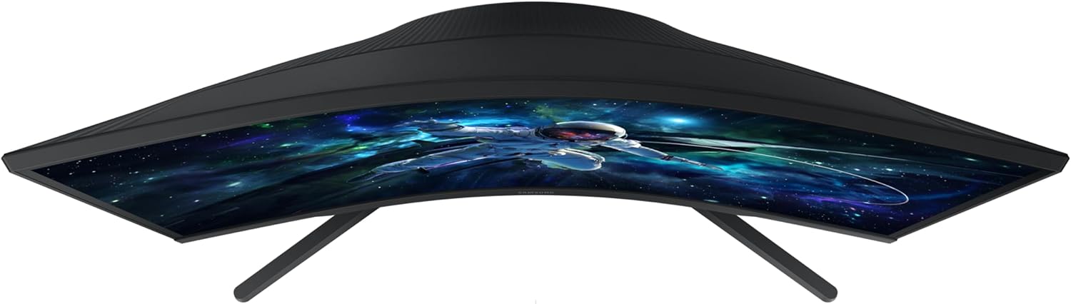 Samsung Odyssey 27 inch Curved Gaming Monitor (2,560 x 1,440) G55C QHD 165 Hz 1 ms, HDR10, FreeSync, Eye Saver Mode, 1000R Curvature- LS27CG550ENXZA