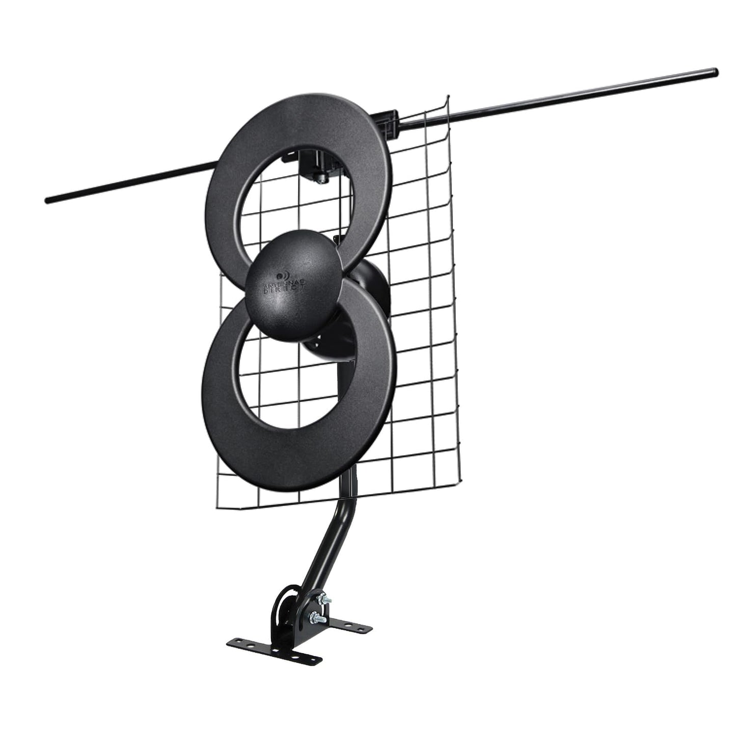 Antennas Direct ClearStream 2V Indoor Outdoor TV Antenna UHF VHF Multi-Directional, 60+ Mile Range, 4K 8K UHD, NEXTGEN TV – w/Reflector, 20-inch Mast