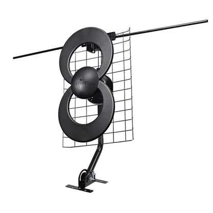 Antennas Direct ClearStream 2V Indoor Outdoor TV Antenna UHF VHF Multi-Directional, 60+ Mile Range, 4K 8K UHD, NEXTGEN TV – w/Reflector, 20-inch Mast