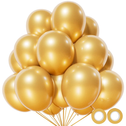110pcs Black Balloon 12 inch, Black Latex Balloons for Birthday Party Baby Shower Wedding(with 2 Ribbons).