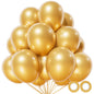 110pcs Black Balloon 12 inch, Black Latex Balloons for Birthday Party Baby Shower Wedding(with 2 Ribbons).