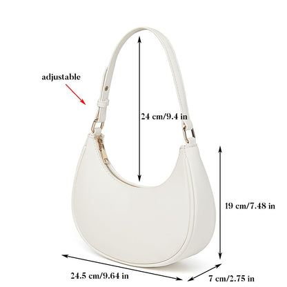 Barabum Kleine Umhängetasche für Damen, halbmondförmige Geldbörse, Y2K Trend Clutch Handtaschen
