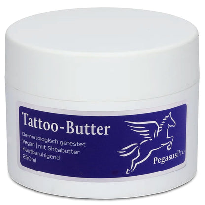 Pegasus Pro Tattoo Creme Special 250ml ml Tattoo Care Cream Butter with Beta-Glucan Vegan
