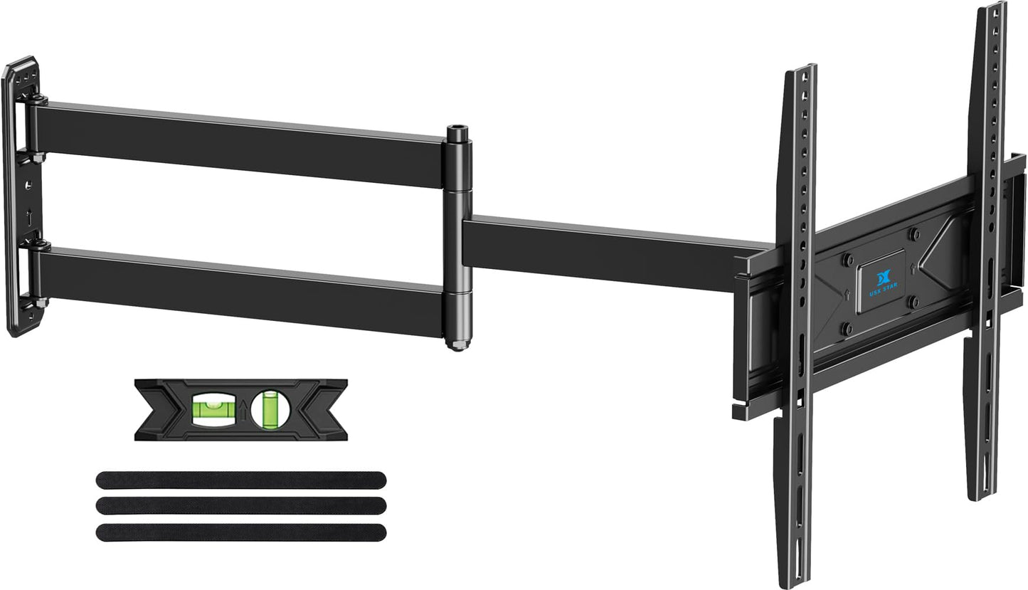 USX STAR Corner TV Wall Mount Long Arm TV Mount Bracket for 37-84 Inch TVs, Full Motion TVs Wall Mounts with 32” Articulating Arms Extension & Tilt & Swivel, Max VESA 600x400mm, Holds up to 100 lbs