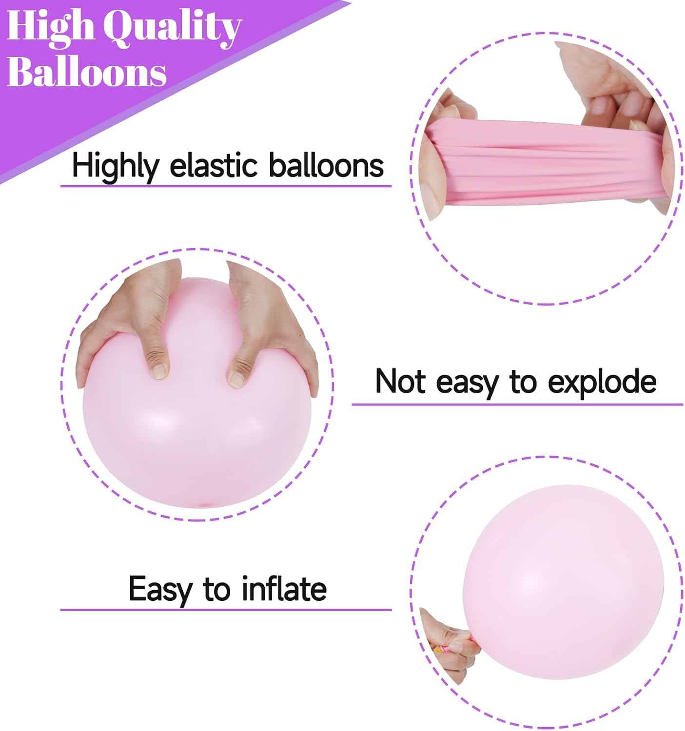68Pcs Pink and Purple Balloons for a Dreamy Party