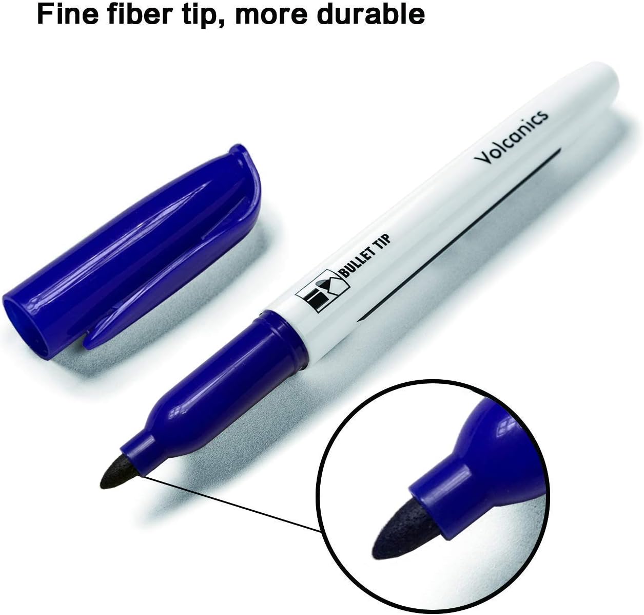 Dry Erase Markers Low Odor Fine Whiteboard Markers Thin Box of 12，10 Colors