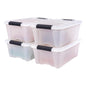 IRIS USA 6-Pack Clip Box with Latching Lids, 18 Quart Craft Storage Bins, Art & Writing Supply Containers for Home, Office & Classroom Organization