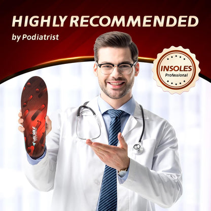 VALSOLE Heavy Duty Support Pain Relief Orthotics - 220+ lbs Plantar Fasciitis High Arch Support Insoles for Men Women, Flat Feet Orthotic Insert, Work Boot Shoe Insole, Absorb Shock with Every Step
