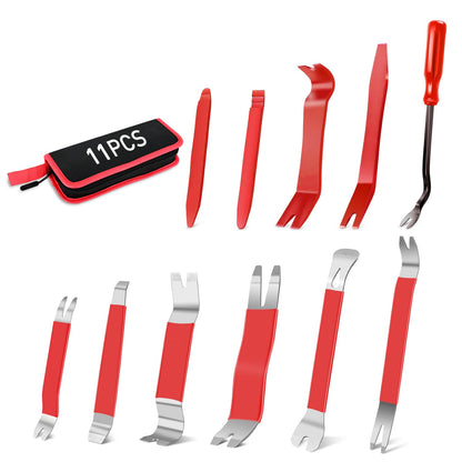GOOACC 5PCS Auto Trim Removal Tool Kit No-Scratch Pry Tool Kit for Car Door Clip Panel & Audio Dashboard Dismantle -5PCS