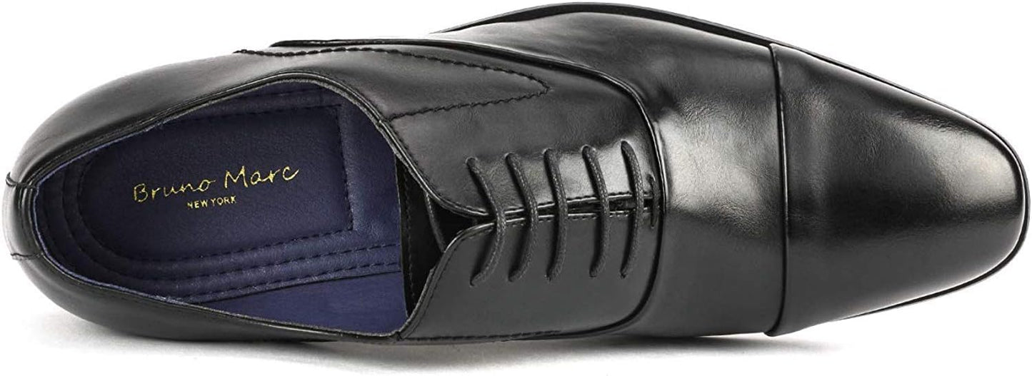 Bruno Marc Men's Dress Loafers Hutchingson Formal Monk Strap Slip-on Leather Shoes