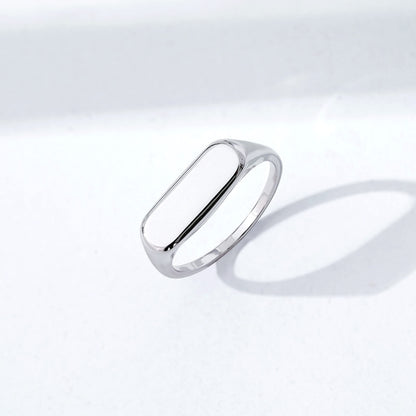 Amazon Essentials 14K Plated Sterling Silver Round Signet Ring